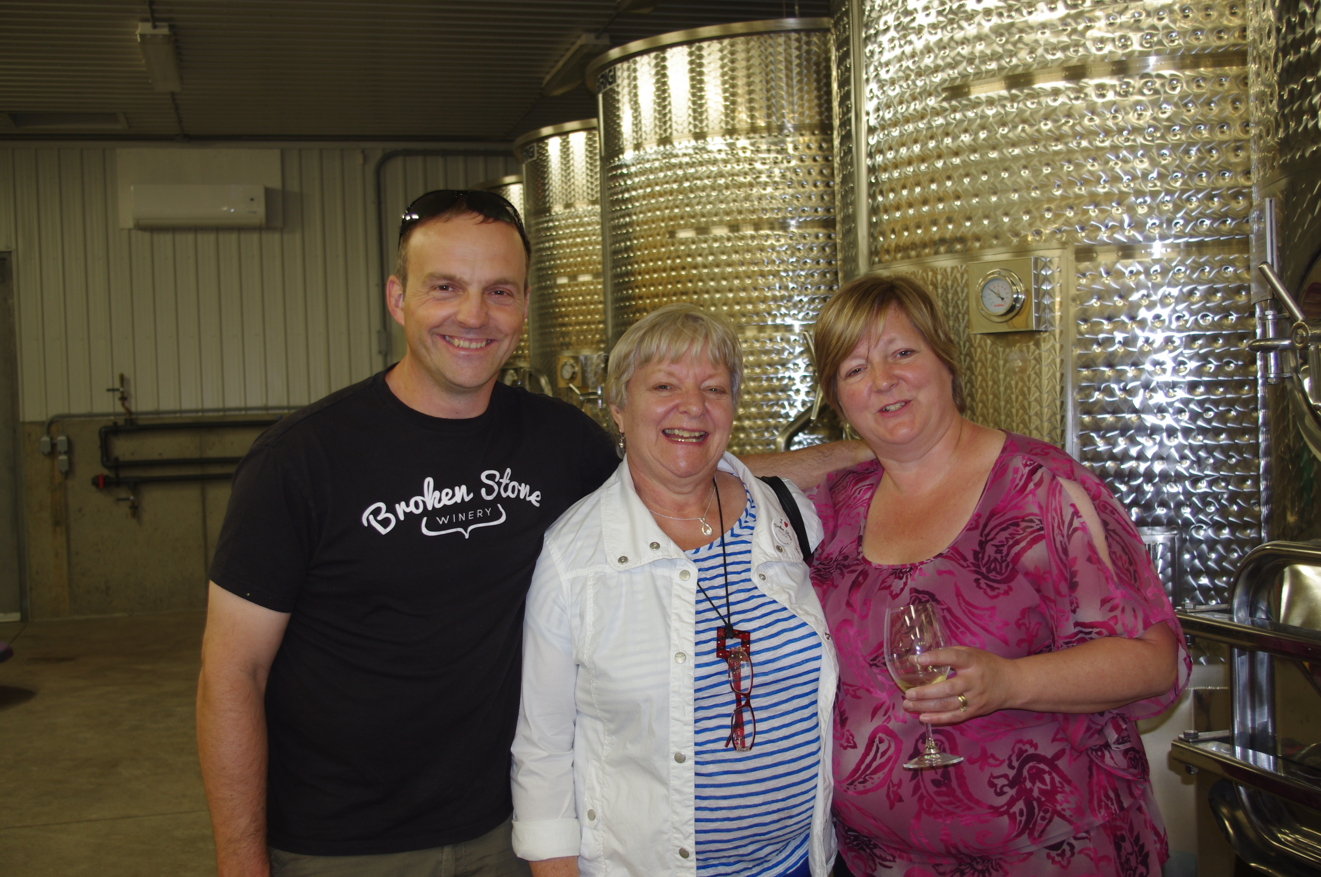 A winemaker, his mom, and his sister